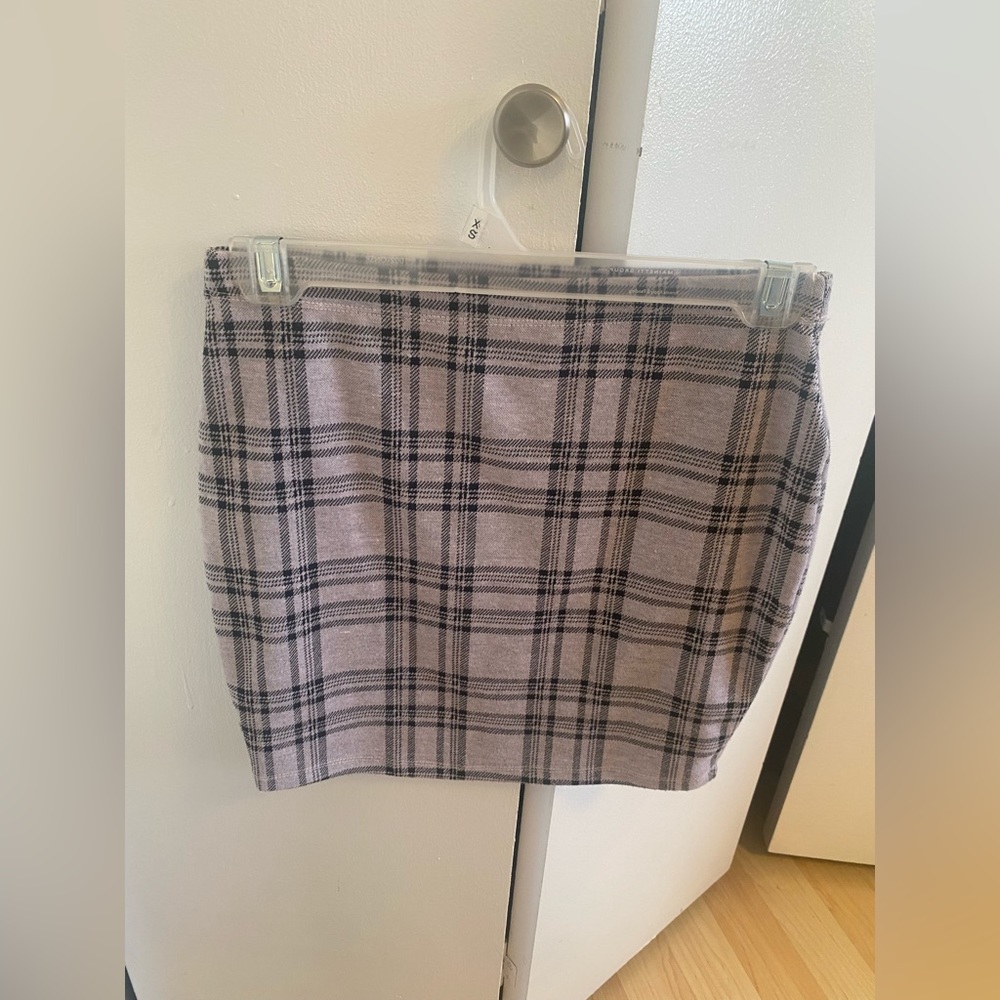 Light Pink/black  mini skirt M